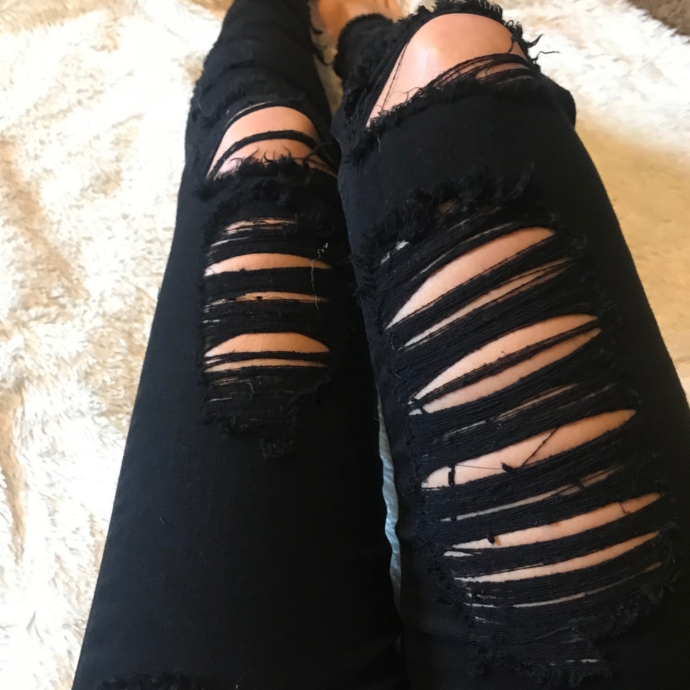Ripped Black Skinny Jeans